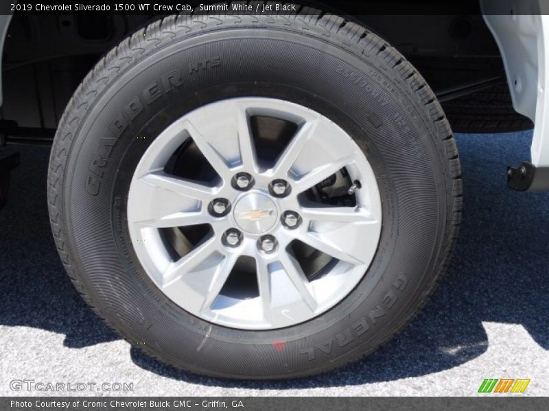 Summit White / Jet Black 2019 Chevrolet Silverado 1500 WT Crew Cab