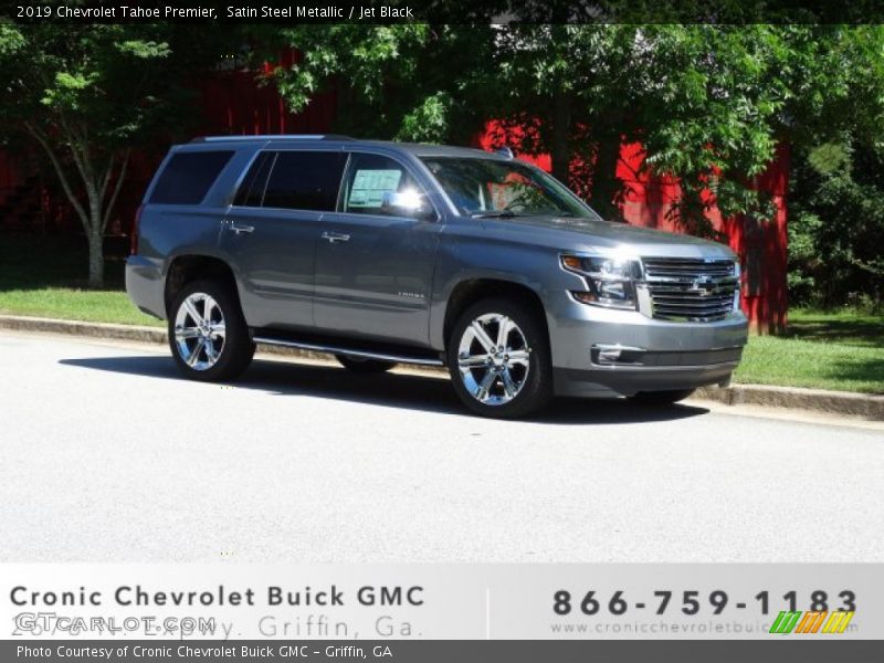 Satin Steel Metallic / Jet Black 2019 Chevrolet Tahoe Premier