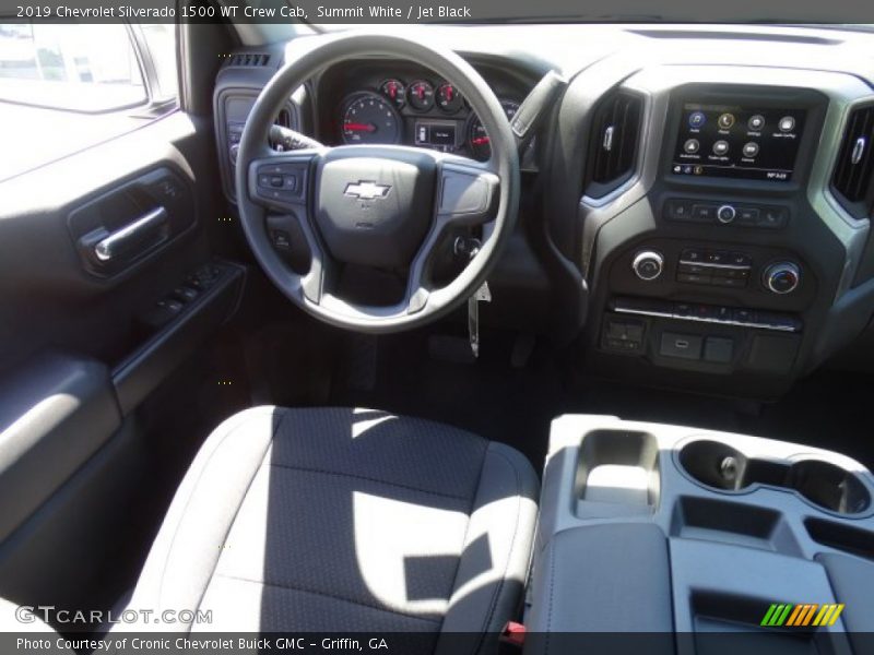 Summit White / Jet Black 2019 Chevrolet Silverado 1500 WT Crew Cab