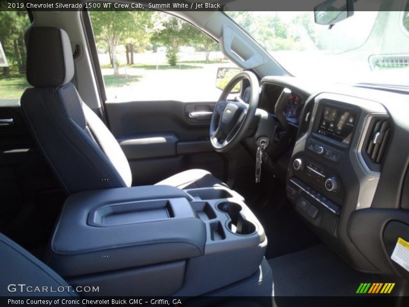 Summit White / Jet Black 2019 Chevrolet Silverado 1500 WT Crew Cab