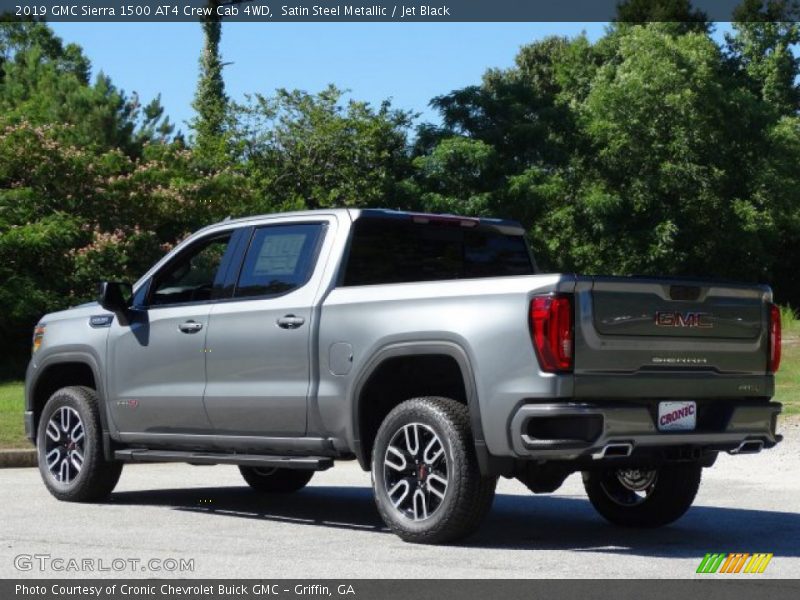 Satin Steel Metallic / Jet Black 2019 GMC Sierra 1500 AT4 Crew Cab 4WD