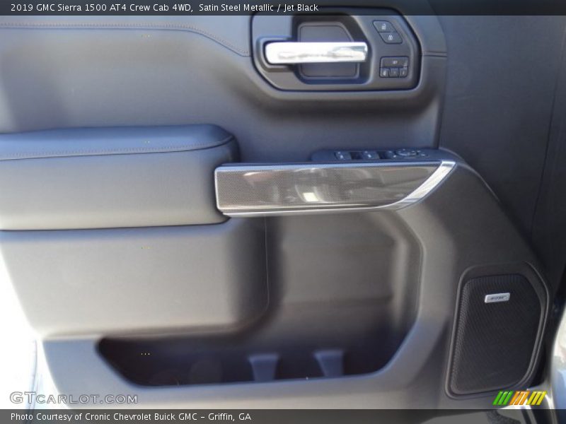 Satin Steel Metallic / Jet Black 2019 GMC Sierra 1500 AT4 Crew Cab 4WD