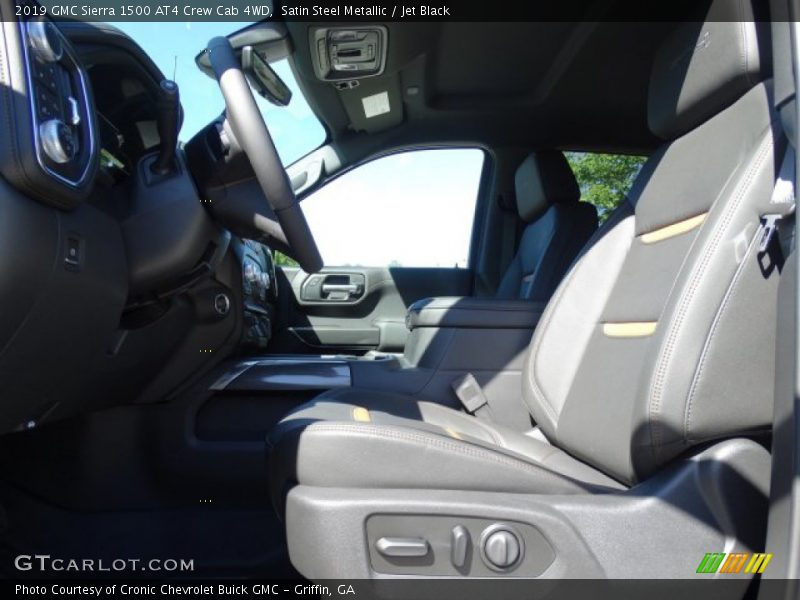 Satin Steel Metallic / Jet Black 2019 GMC Sierra 1500 AT4 Crew Cab 4WD