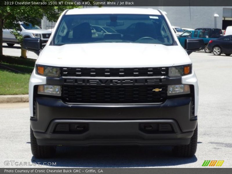 Summit White / Jet Black 2019 Chevrolet Silverado 1500 WT Crew Cab 4WD