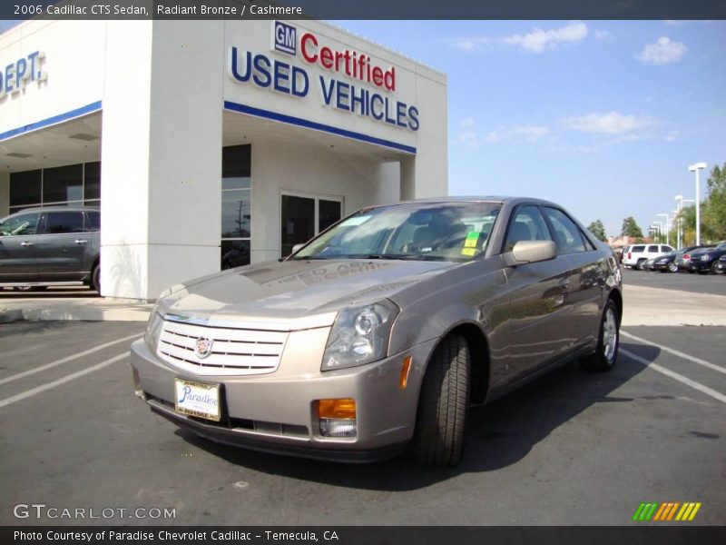 Radiant Bronze / Cashmere 2006 Cadillac CTS Sedan