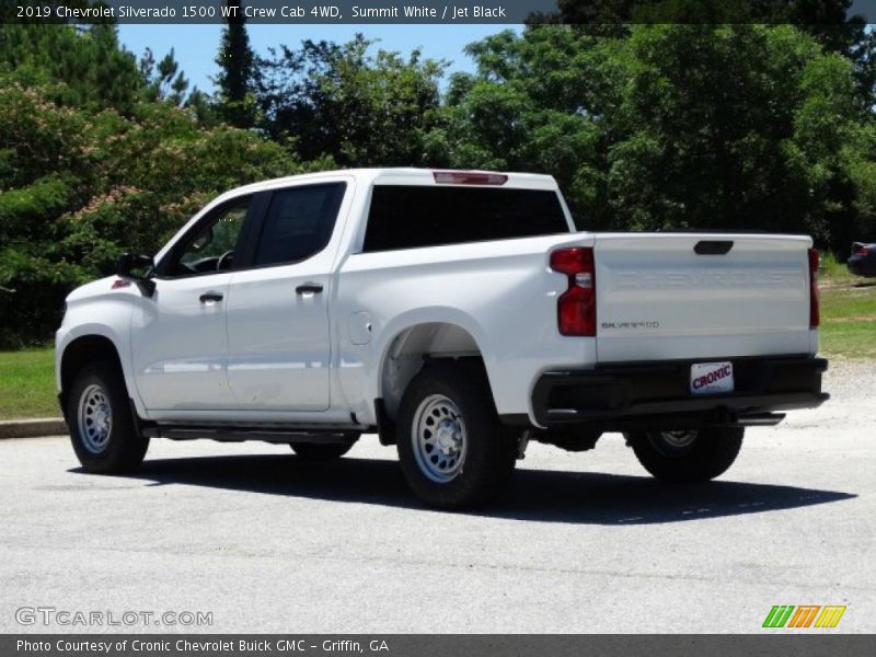 Summit White / Jet Black 2019 Chevrolet Silverado 1500 WT Crew Cab 4WD