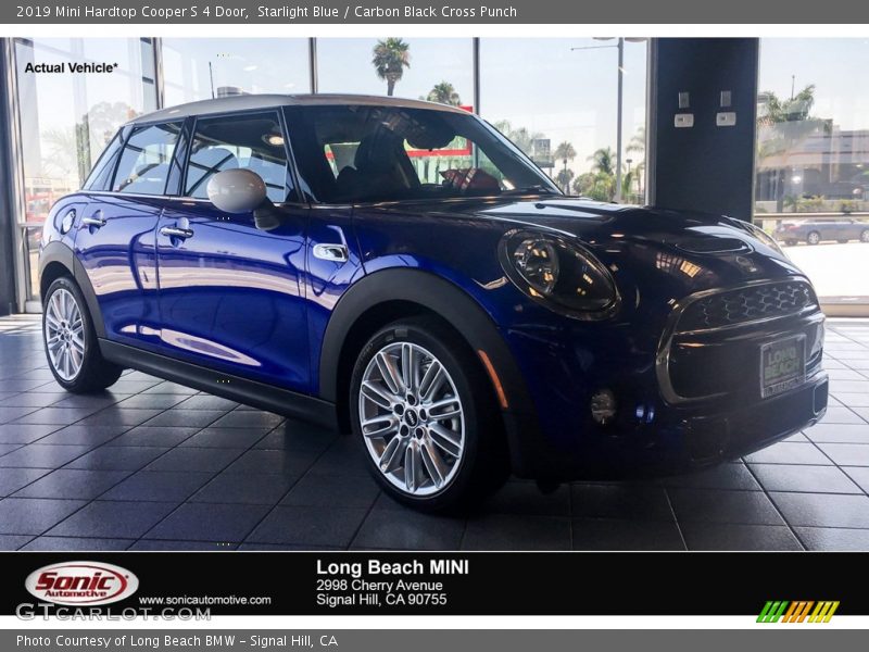 Starlight Blue / Carbon Black Cross Punch 2019 Mini Hardtop Cooper S 4 Door