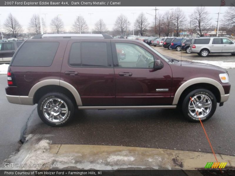 Dark Cherry Metallic / Camel 2007 Ford Explorer Eddie Bauer 4x4