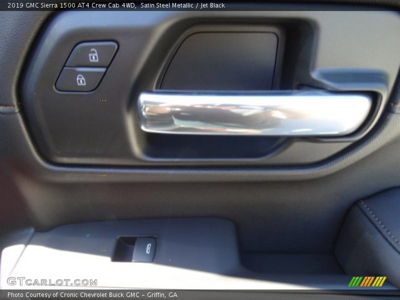 Satin Steel Metallic / Jet Black 2019 GMC Sierra 1500 AT4 Crew Cab 4WD