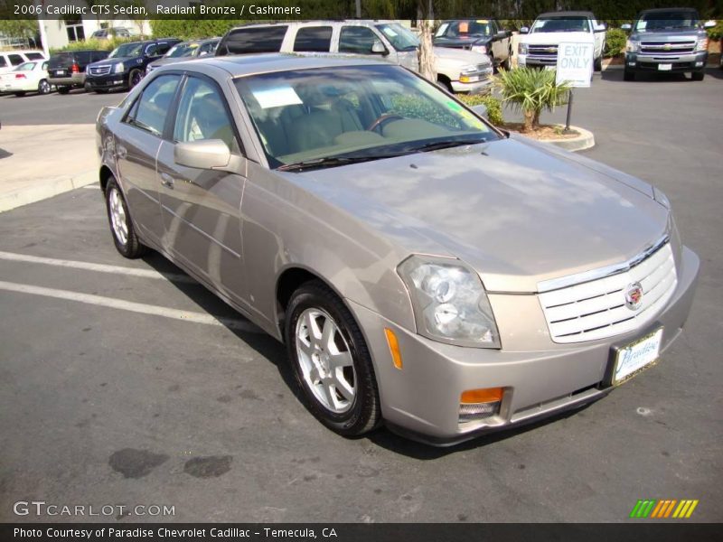 Radiant Bronze / Cashmere 2006 Cadillac CTS Sedan