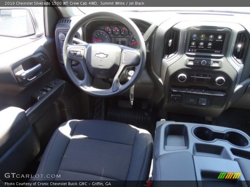 Summit White / Jet Black 2019 Chevrolet Silverado 1500 WT Crew Cab 4WD