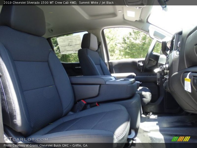 Summit White / Jet Black 2019 Chevrolet Silverado 1500 WT Crew Cab 4WD