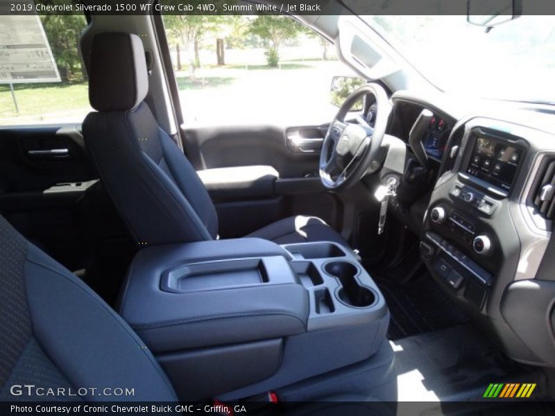 Summit White / Jet Black 2019 Chevrolet Silverado 1500 WT Crew Cab 4WD