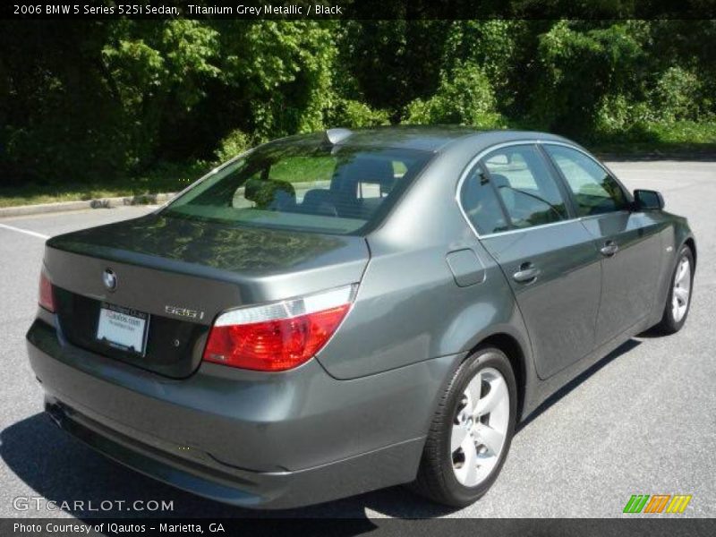 Titanium Grey Metallic / Black 2006 BMW 5 Series 525i Sedan