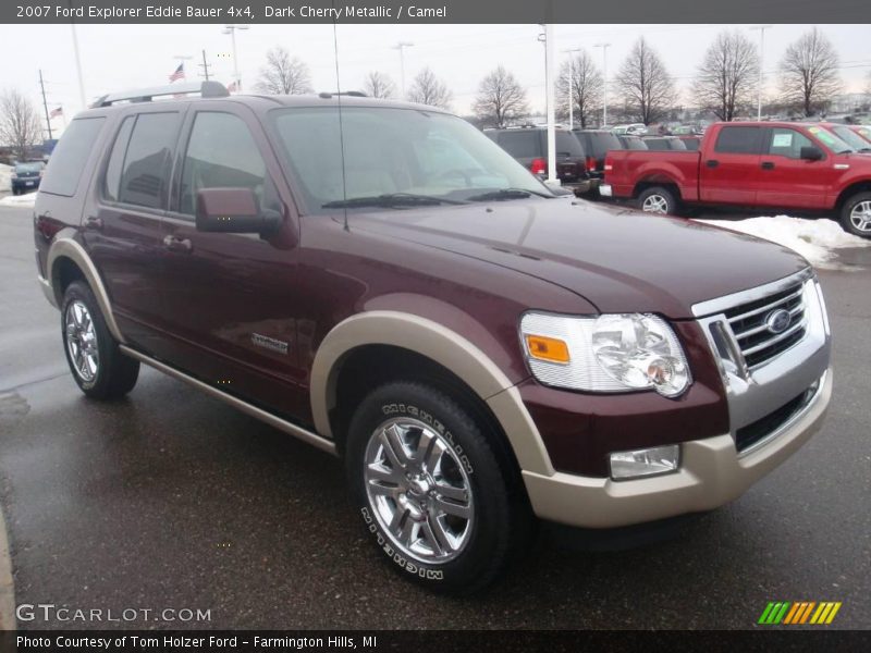Dark Cherry Metallic / Camel 2007 Ford Explorer Eddie Bauer 4x4