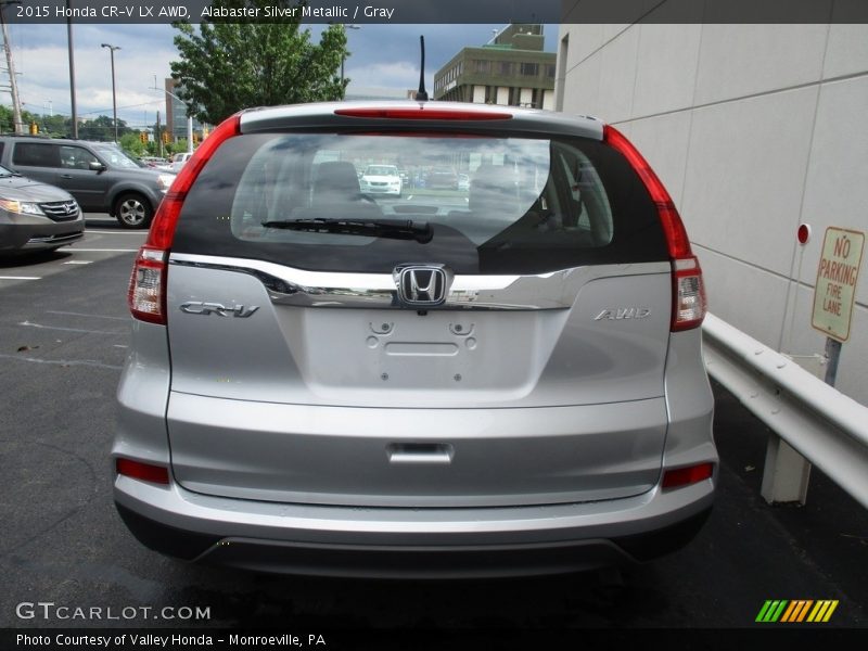 Alabaster Silver Metallic / Gray 2015 Honda CR-V LX AWD