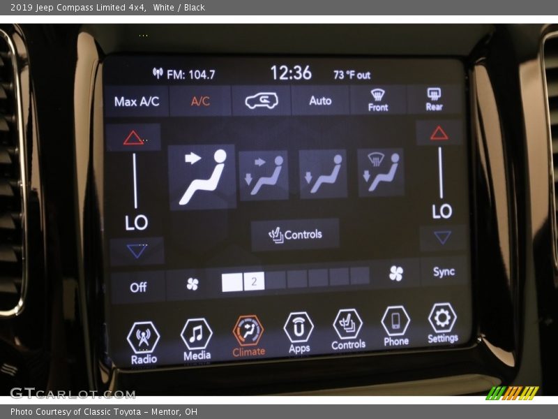 White / Black 2019 Jeep Compass Limited 4x4