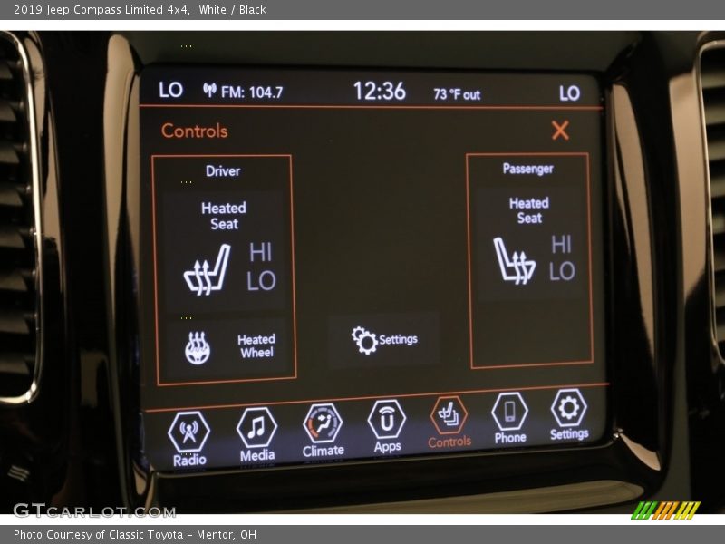 White / Black 2019 Jeep Compass Limited 4x4