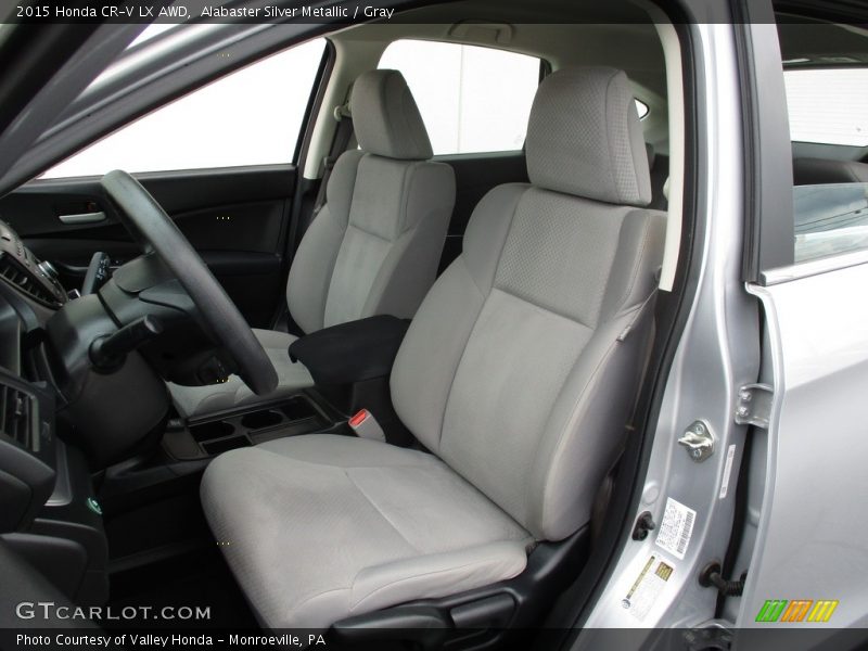 Alabaster Silver Metallic / Gray 2015 Honda CR-V LX AWD