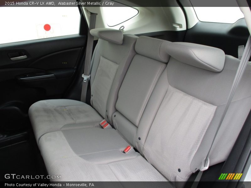 Alabaster Silver Metallic / Gray 2015 Honda CR-V LX AWD