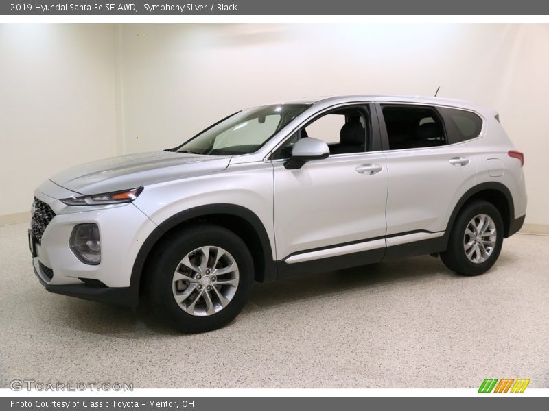 Symphony Silver / Black 2019 Hyundai Santa Fe SE AWD