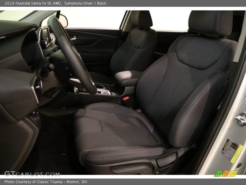 Symphony Silver / Black 2019 Hyundai Santa Fe SE AWD