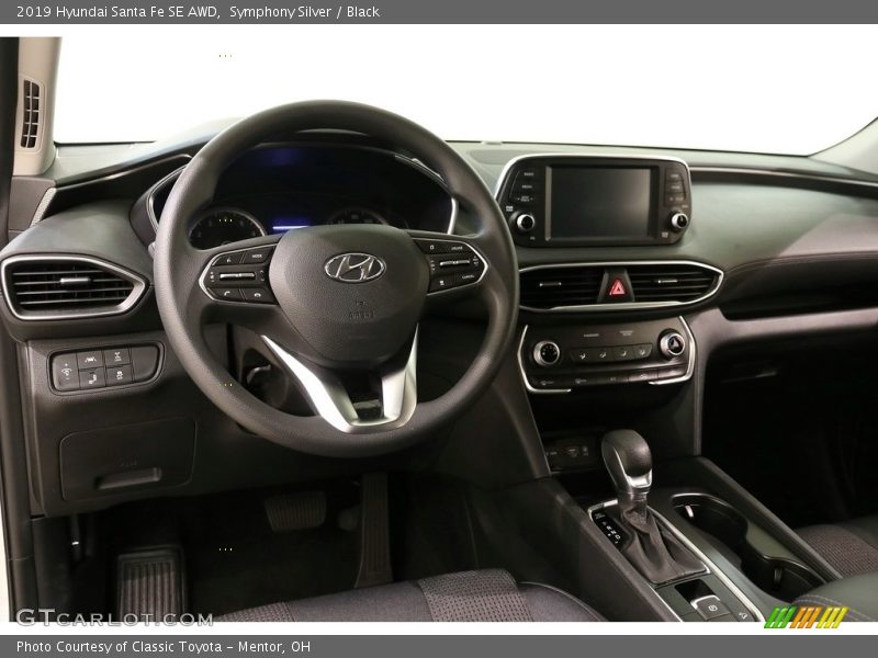 Symphony Silver / Black 2019 Hyundai Santa Fe SE AWD