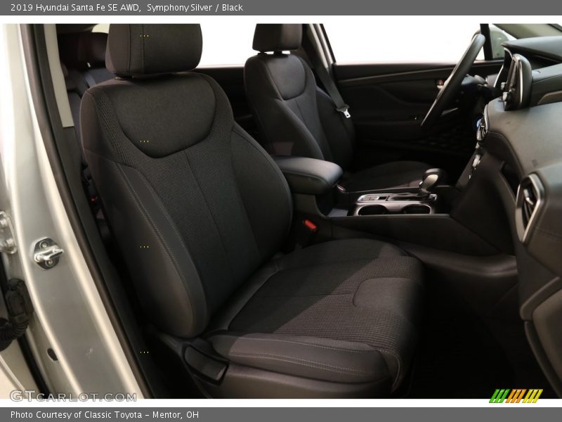 Symphony Silver / Black 2019 Hyundai Santa Fe SE AWD