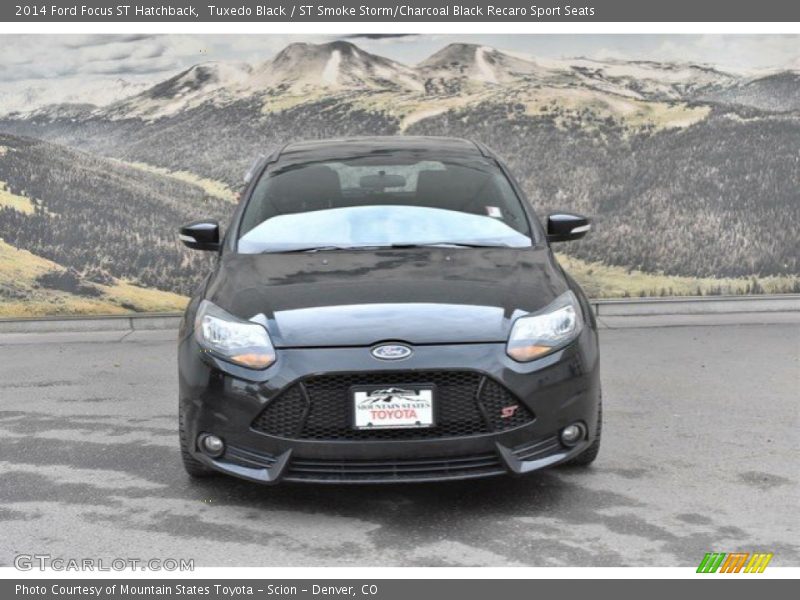 Tuxedo Black / ST Smoke Storm/Charcoal Black Recaro Sport Seats 2014 Ford Focus ST Hatchback