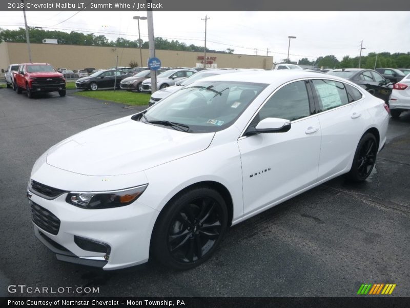 Summit White / Jet Black 2018 Chevrolet Malibu LT
