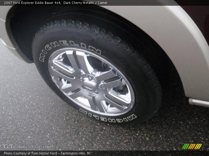 Dark Cherry Metallic / Camel 2007 Ford Explorer Eddie Bauer 4x4