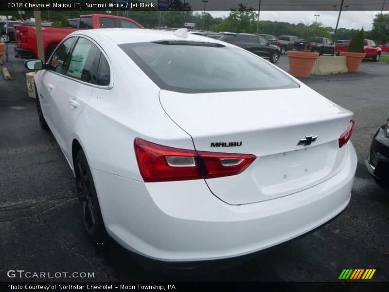 Summit White / Jet Black 2018 Chevrolet Malibu LT