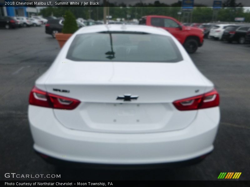 Summit White / Jet Black 2018 Chevrolet Malibu LT