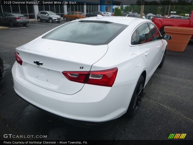 Summit White / Jet Black 2018 Chevrolet Malibu LT