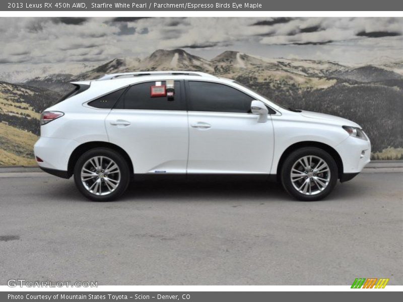 Starfire White Pearl / Parchment/Espresso Birds Eye Maple 2013 Lexus RX 450h AWD