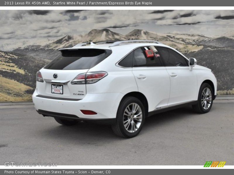 Starfire White Pearl / Parchment/Espresso Birds Eye Maple 2013 Lexus RX 450h AWD