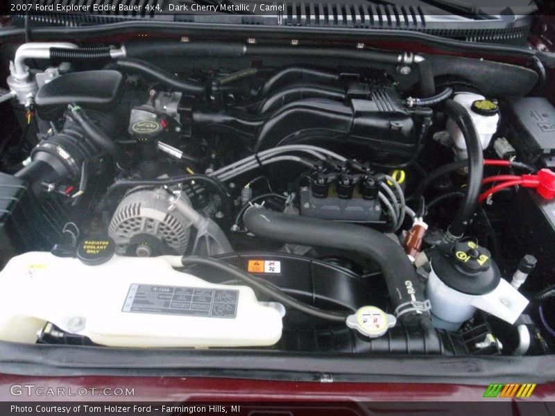 Dark Cherry Metallic / Camel 2007 Ford Explorer Eddie Bauer 4x4