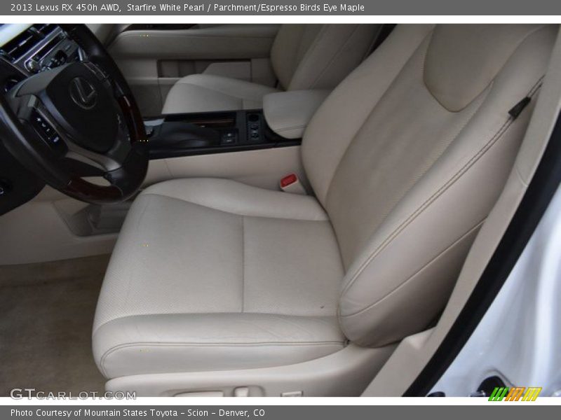 Starfire White Pearl / Parchment/Espresso Birds Eye Maple 2013 Lexus RX 450h AWD
