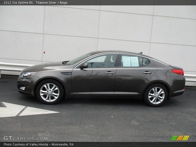 Titanium Silver / Beige 2012 Kia Optima EX