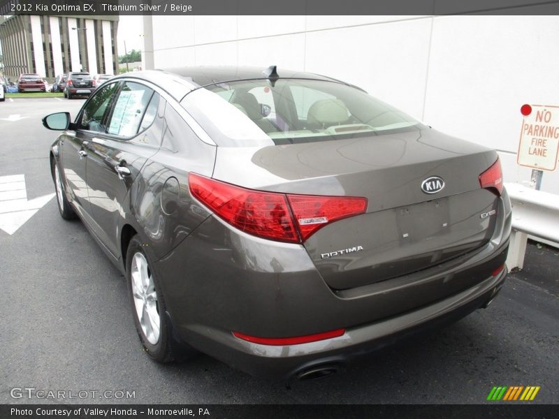 Titanium Silver / Beige 2012 Kia Optima EX