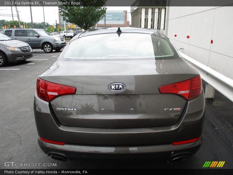 Titanium Silver / Beige 2012 Kia Optima EX