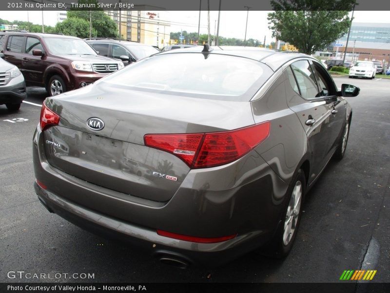 Titanium Silver / Beige 2012 Kia Optima EX