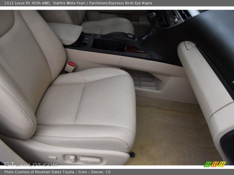 Starfire White Pearl / Parchment/Espresso Birds Eye Maple 2013 Lexus RX 450h AWD