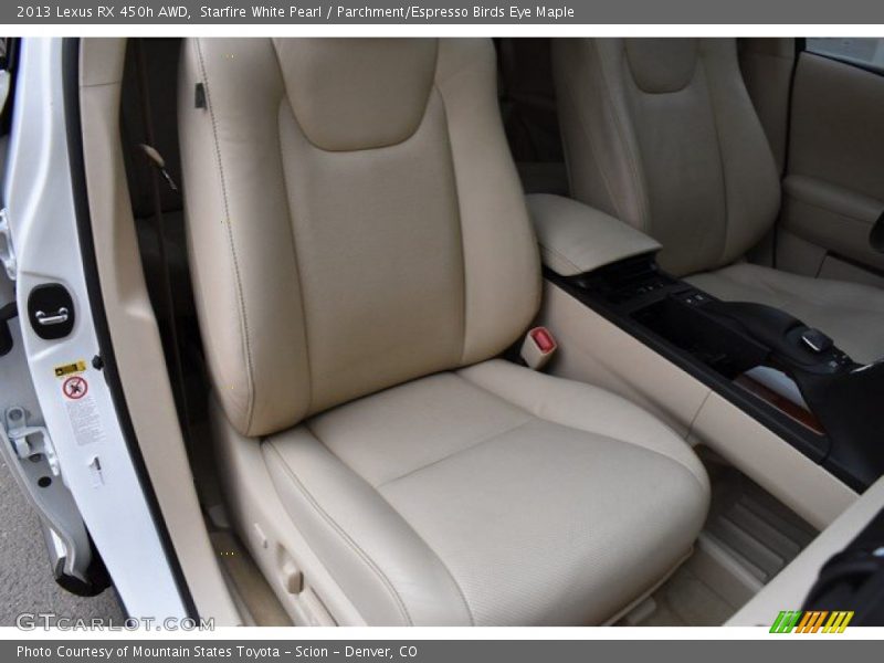 Starfire White Pearl / Parchment/Espresso Birds Eye Maple 2013 Lexus RX 450h AWD