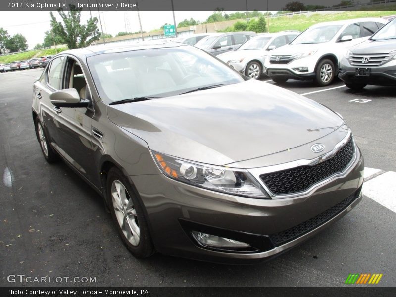 Titanium Silver / Beige 2012 Kia Optima EX