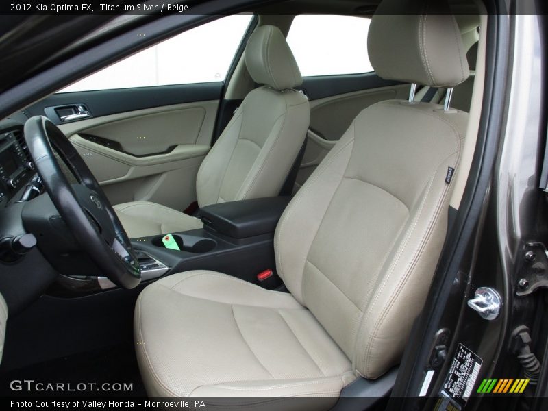 Titanium Silver / Beige 2012 Kia Optima EX