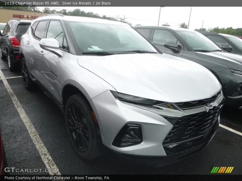 Silver Ice Metallic / Jet Black 2019 Chevrolet Blazer RS AWD
