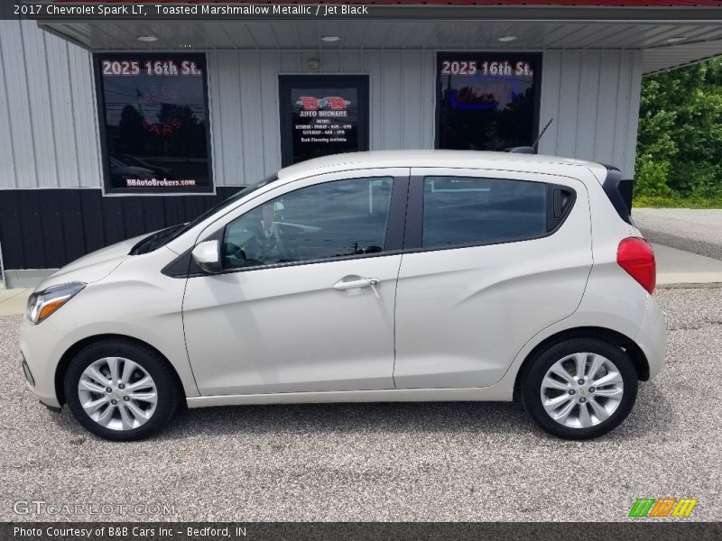 Toasted Marshmallow Metallic / Jet Black 2017 Chevrolet Spark LT