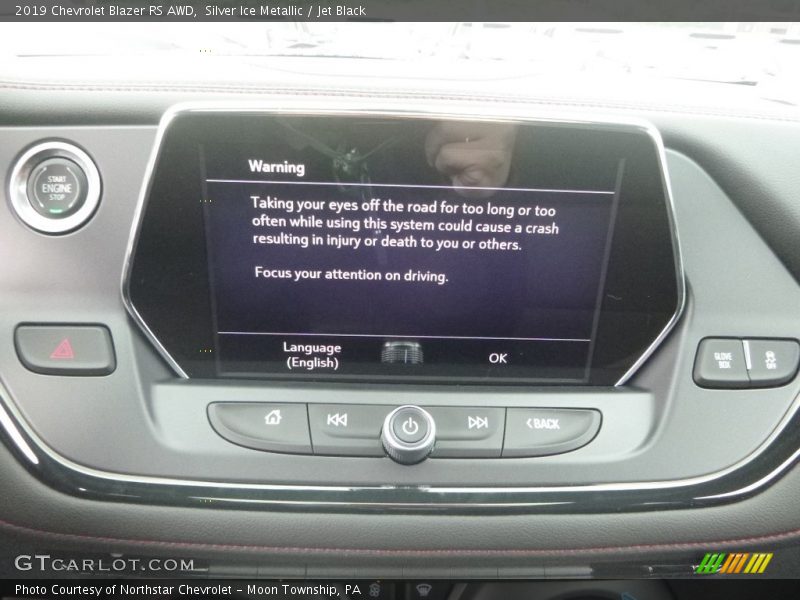 Silver Ice Metallic / Jet Black 2019 Chevrolet Blazer RS AWD