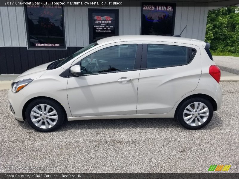 Toasted Marshmallow Metallic / Jet Black 2017 Chevrolet Spark LT